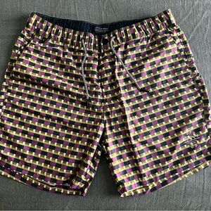 Scotch & Soda Multicolor Checkered Swim Shorts